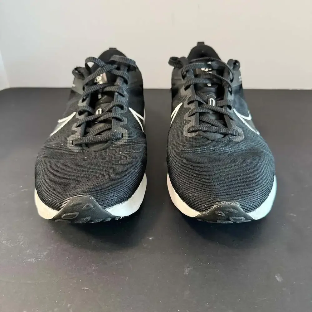 Nike Downshifter‎ 12 Running Shoes Black White Size 10